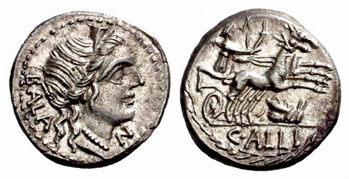 aelia roman coin denarius